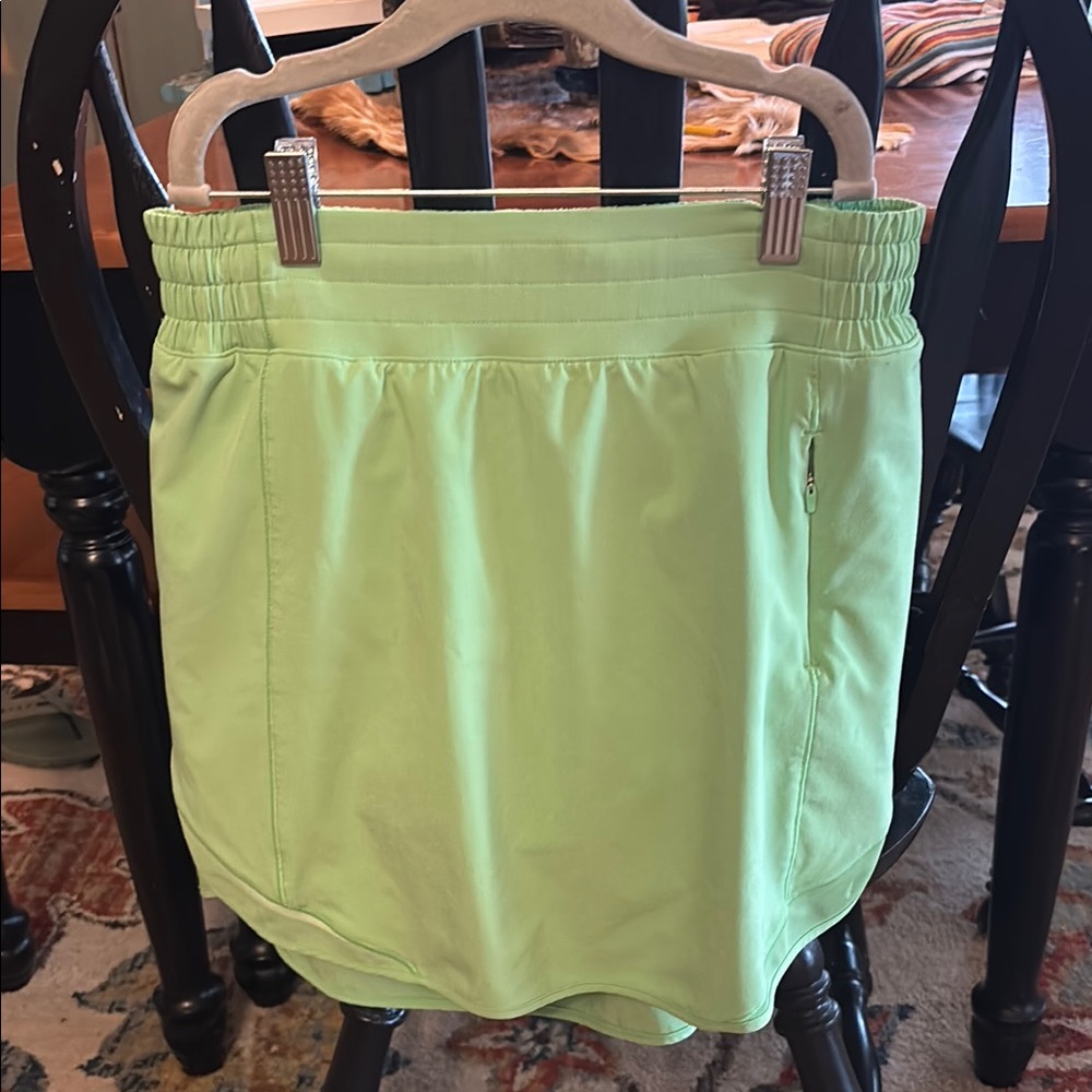 lululemon athletica Neon Lime Athletic Skirt